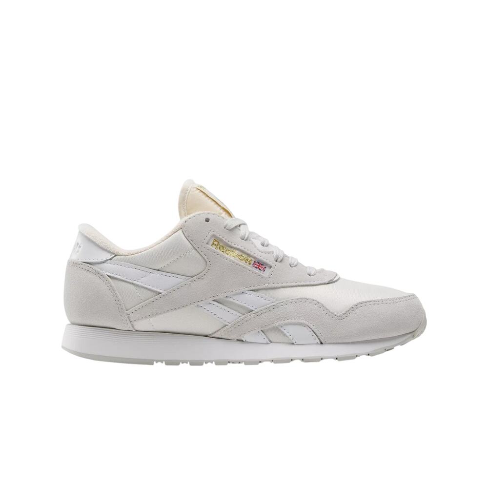 Reebok Retro Pure Grey 2 White Classic Nylon Sneakers Size 6.5